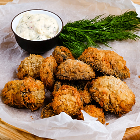 Гриби фрі з соусом / Люкс кафе / замовити їжу